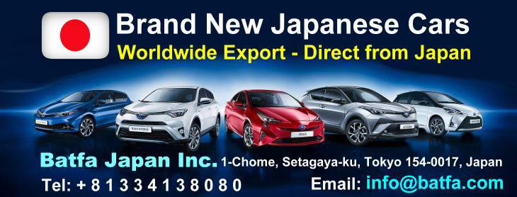 Japanese new car exporters in Japan