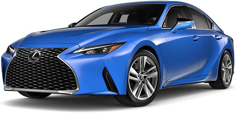 New Lexus IS Left Hand Drive body color: Selestial Blue