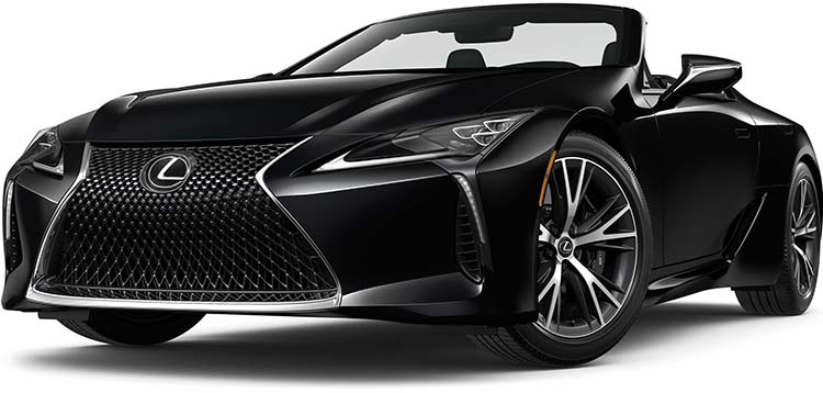 New Lexus LC Convertible Left Hand Drive body color: Graphite Black