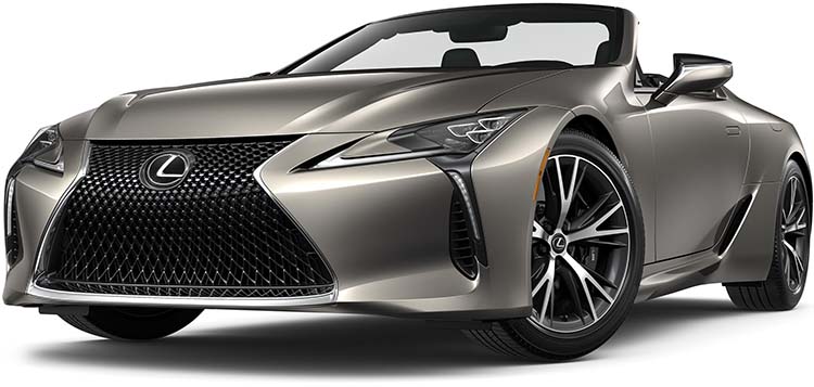 New Lexus LC Convertible Left Hand Drive body color: Sonic Titanium