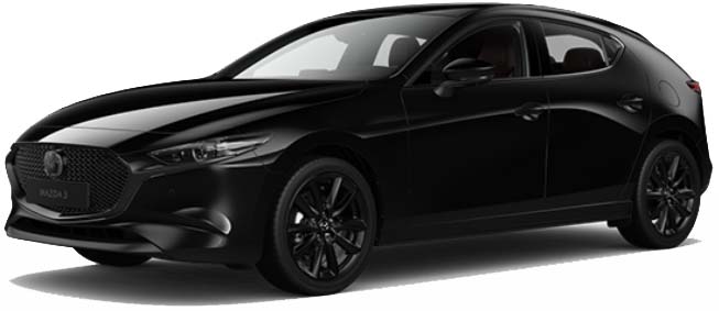 New Mazda 3 Hatchback Left Hand Drive body color: Jet Black