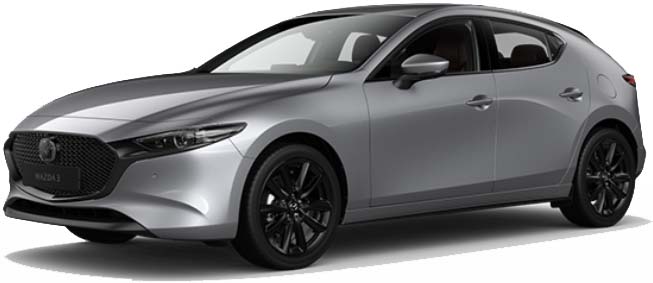 New Mazda 3 Hatchback Left Hand Drive body color: Sonic Silver
