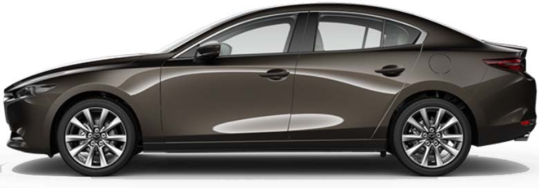New Mazda 3 Sedan Left Hand Drive body color: Titanium Flash