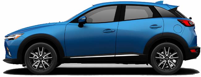 New Mazda cx 3 Left Hand Drive body color: Eternal Blue