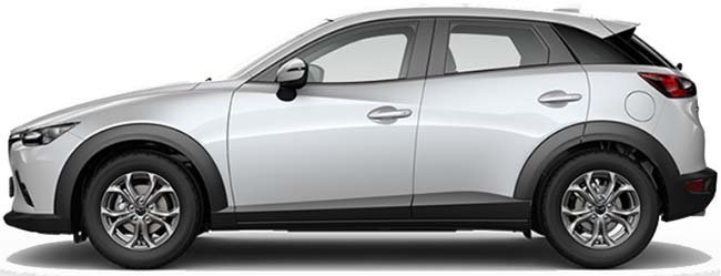 New Mazda cx 3 Left Hand Drive body color: Snowflake White Pearl Mica