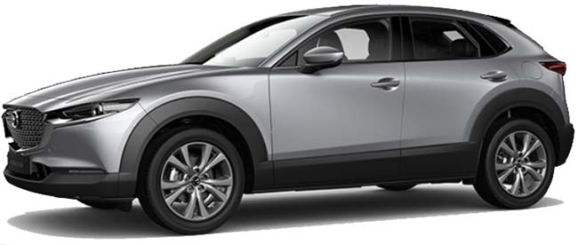 New Mazda cx 30 Left Hand Drive body color: Sonic Silver