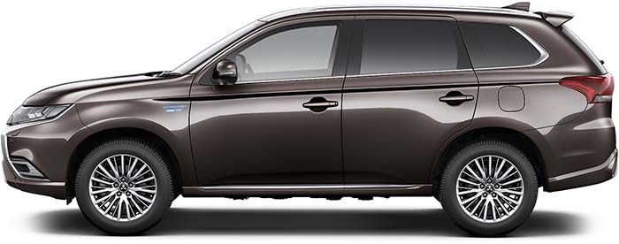 New Mitsubishi Outlander phev Left Hand Drive body color: Quartz Brown Metallic