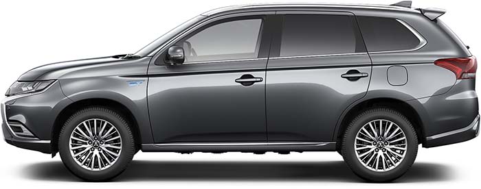 New Mitsubishi Outlander phev Left Hand Drive body color: Titanium Grey Metallic