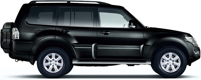 New Mitsubishi Pajero Left Hand Drive body color: Black Mica