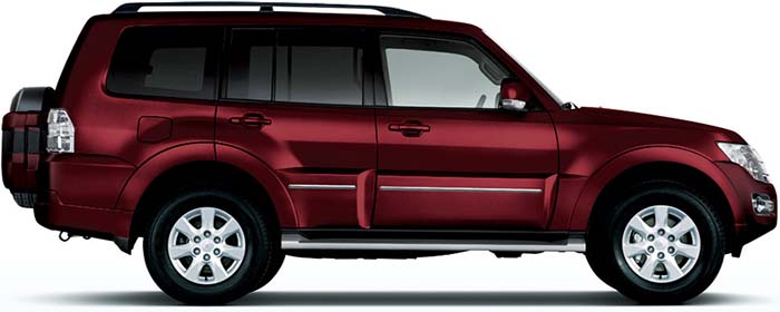 New Mitsubishi Pajero Left Hand Drive body color: Medium Red