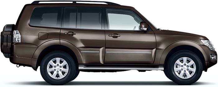 New Mitsubishi Pajero Left Hand Drive body color: Quartz Brown Metallic