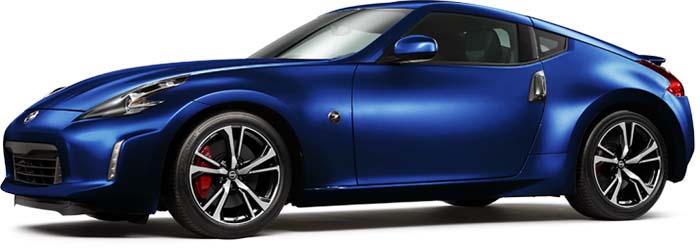 New Nissan 370Z Coupe Left Hand Drive body color: Pearl Blue