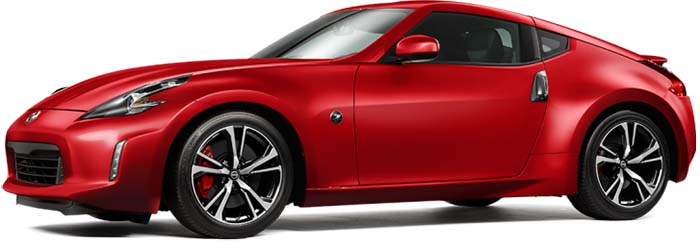 New Nissan 370Z Coupe Left Hand Drive body color: Vibrant Red