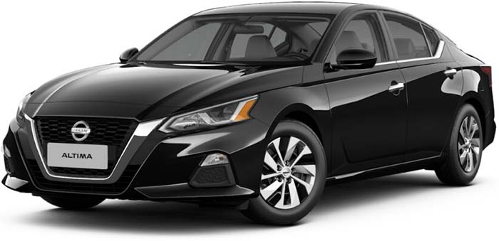 New Nissan Altima Left Hand Drive body color: Solid Black