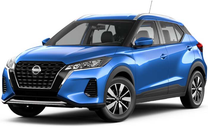 New Nissan Kicks Left Hand Drive body color: Electric Blue
