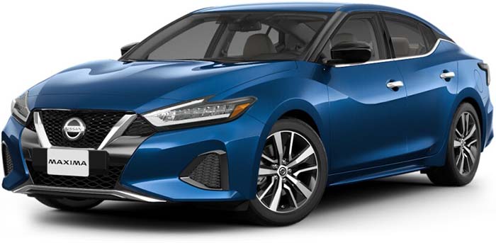 New Nissan Maxima Left Hand Drive body color: Pearl Blue