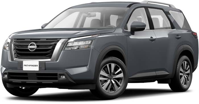 New Nissan Pathfinder Left Hand Drive body color: Boulder Grey
