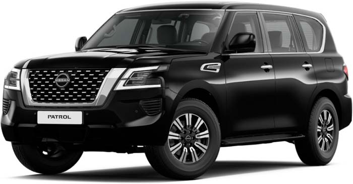 New Nissan Patrol Left Hand Drive body color: Silver Black