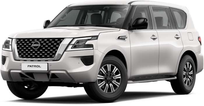 New Nissan Patrol Left Hand Drive body color: Silver