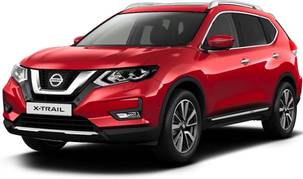 New Nissan X-Trail Left Hand Drive body color: Palatial Ruby