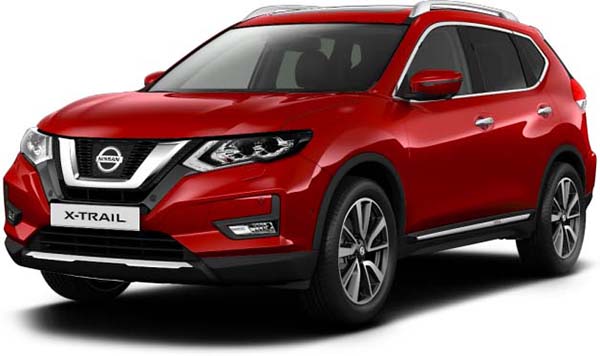 New Nissan X-Trail Left Hand Drive body color: Solid Red