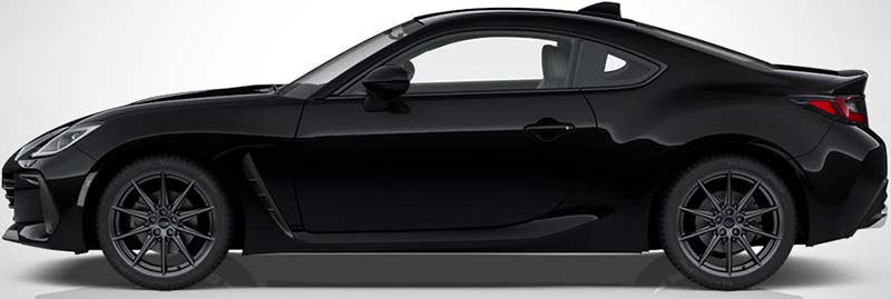 New Subaru BRZ Left Hand Drive body color: Crystal Black Silica