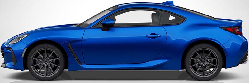 New Subaru BRZ Left Hand Drive body color: WR Blue Pearl