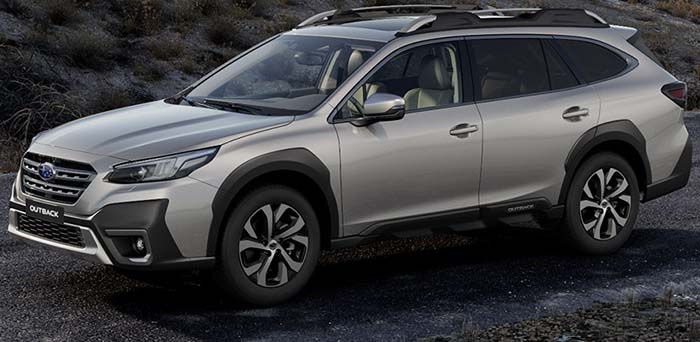 New Subaru Outback Left Hand Drive body color: Ice Silver Metallic