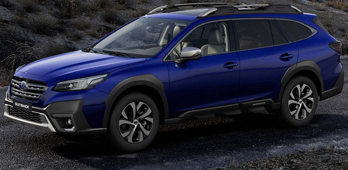 New Subaru Outback Left Hand Drive body color: Sapphire Blue Pearl