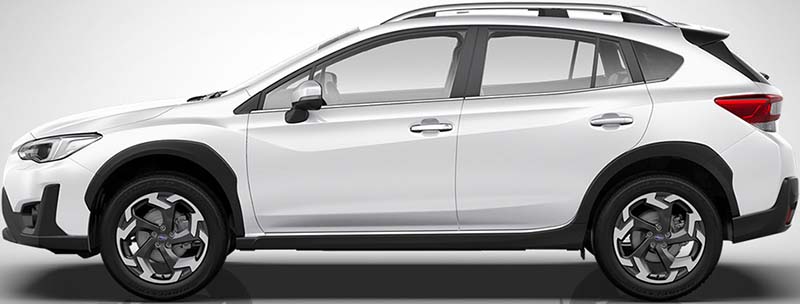 New Subaru XV Left Hand Drive body color: Crystal White Pearl