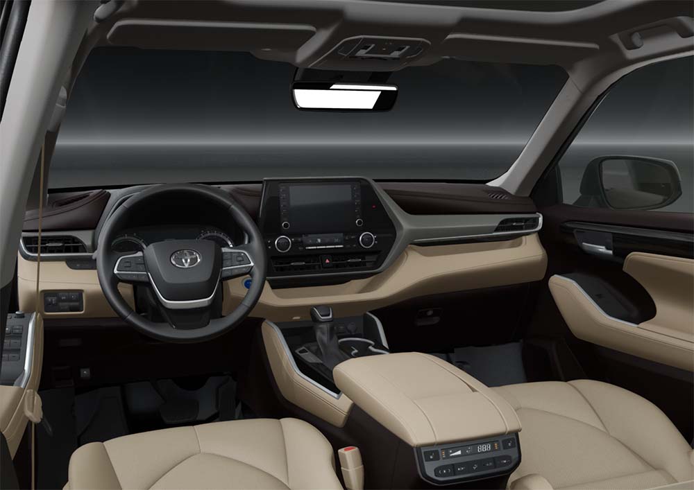 New Toyota Highlander Left Hand Drive photo: Cockpit view image