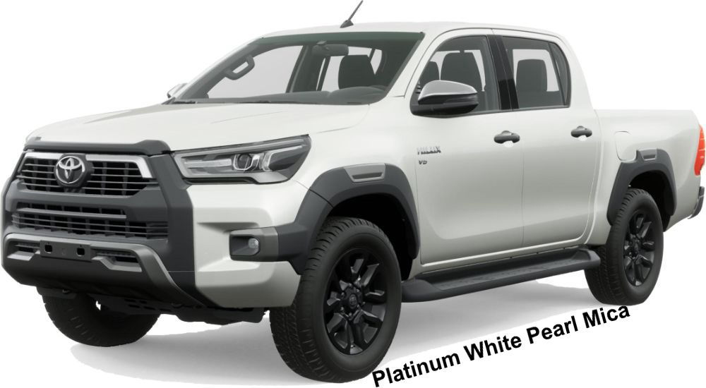 New Toyota Hilux Adventure Double Cabin, Left Hand Drive color:: PLATINUM WHITE PEARL MICA