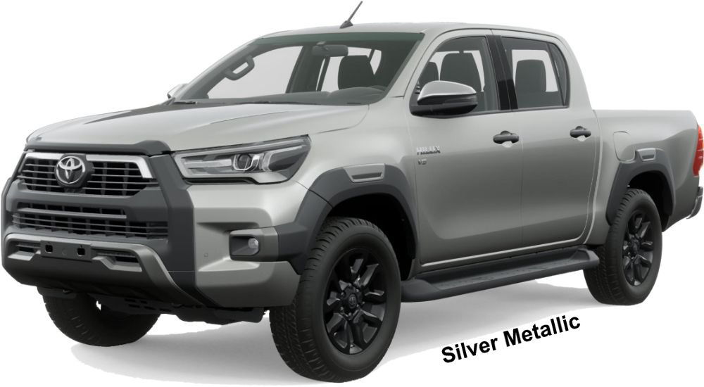 New Toyota Hilux Adventure Double Cabin, Left Hand Drive color:: SILVER METALLIC