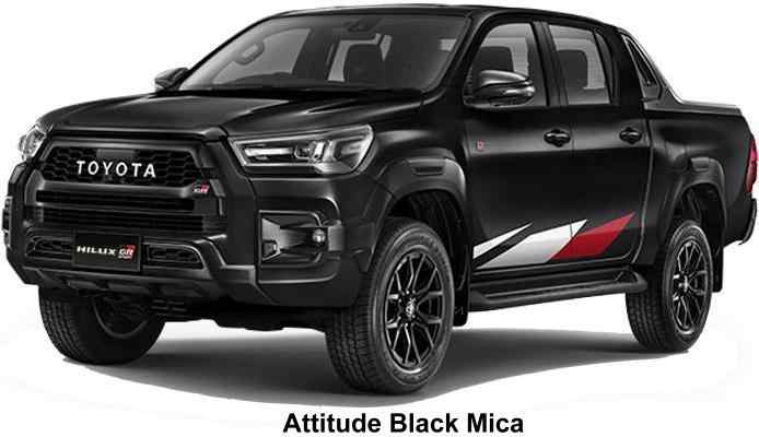 New Toyota Hilux Adventure GR Sport Left Hand Drive body color: ATTITUDE BLACK MICA