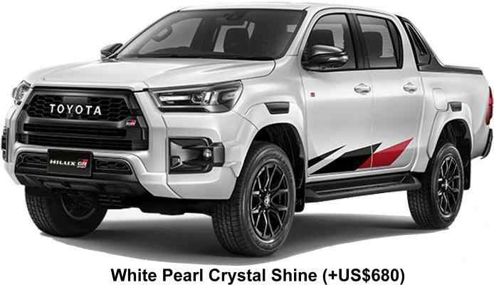 New Toyota Hilux Adventure GR Sport Left Hand Drive body color: WHITE PEARL CRYSTAL SHINE (+US$680)