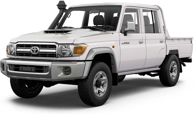 New Toyota Land Cruiser Pick Up Left Hand Drive body color: White