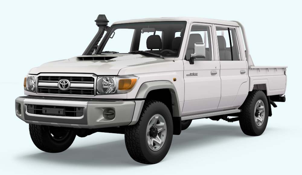 New Toyota Land Cruiser Pick Up Left Hand Drive photo: Front view image