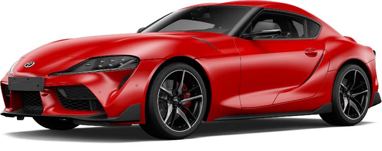 Toyota GR Supra Left Hand Drive body color: Prominence Red