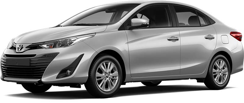 New Toyota Yaris Left Hand Drive body color: Silver Metallic