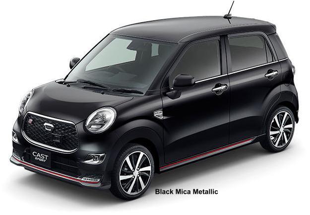 New Daihatsu Cast Sport body color: BLACK MICA METALLIC