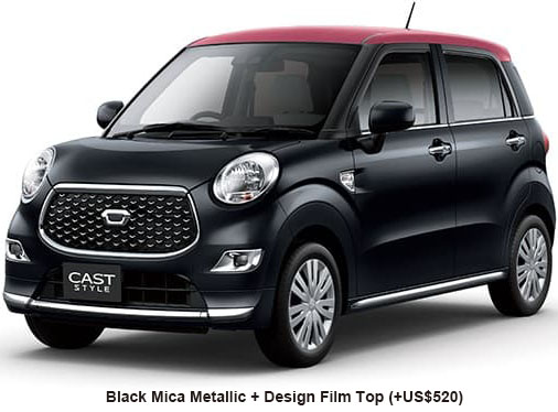 Daihatsu Cast Style Color: Black Mica Metallic Design Film Top