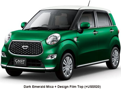 Daihatsu Cast Style Color: Dark Emerald Mica Design Film Top
