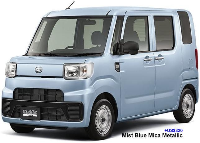 New Daihatsu Hijet Caddie body color: MIST BLUE MICA METALLIC (option color +US$320)