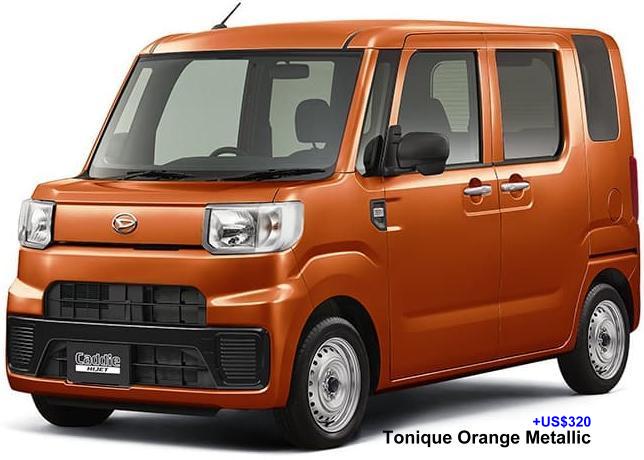 New Daihatsu Hijet Caddie body color: TONIQUE ORANGE METALLIC (option color +US$320)