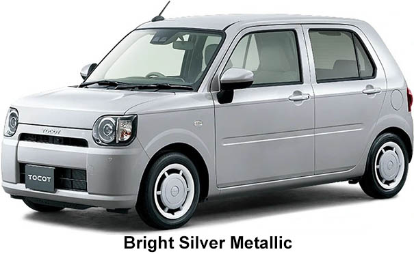 Daihatsu Mira Tocot color: Bright Silver Metallic