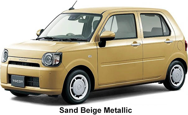 Daihatsu Mira Tocot color: Sand Beige Metallic