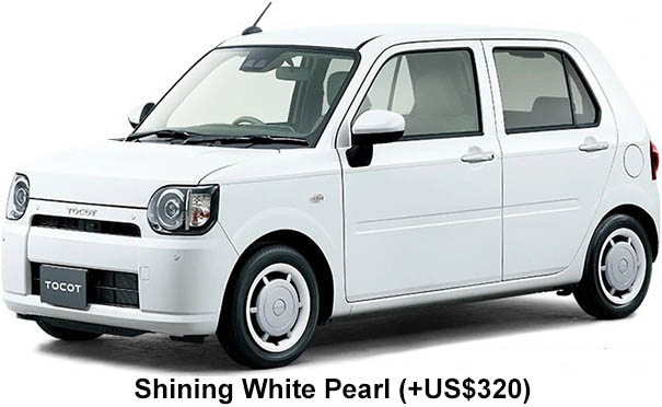Daihatsu Mira Tocot color: Shining White Pearl