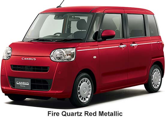 Daihatsu Move Canbus Color: Fire Quartz Red Metallic