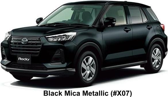 New Daihatsu Rocky body color: Black Mica Metallic (Color No. X07)