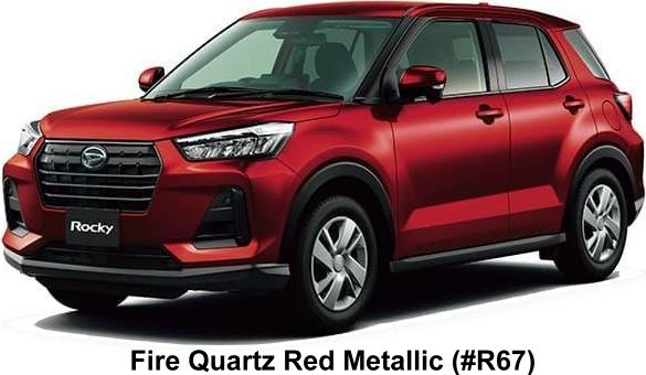 New Daihatsu Rocky body color: Fire Quartz Red Metallic (Color No. R67)